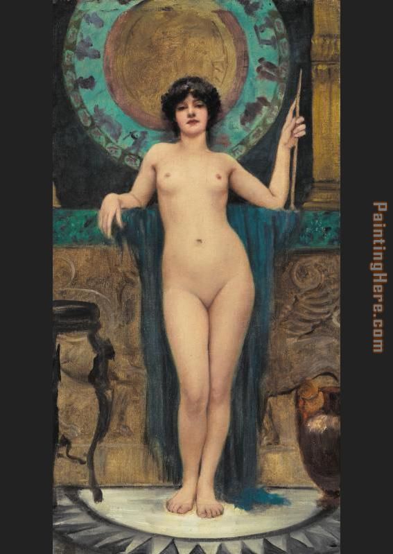 Study of Campaspe painting - John William Godward Study of Campaspe art painting